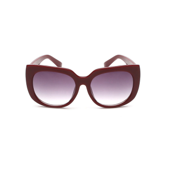 Sunglasses Men Cat Eye Sun Glasses WineRed Color Brand Design(Export)