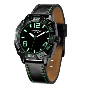 New Arrival Quartz Watch EYKI Men Sport Style Leather Belt Analog 10M Water Resistant Wristwatch