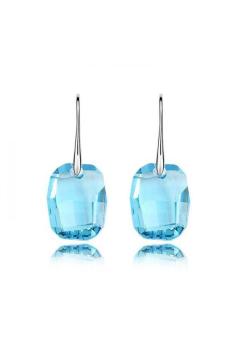 HKS HKS1317Qs Phantom Skillfully Dreams Austria Crystal Earrings Ocean Blue