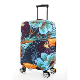 FLORA Stretchable Elasticy 18-20 inch Waterproof Stretchable Suitcase Luggage Cover to Travel- seabed