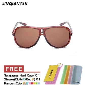 JINQIANGUI Women's Eyewear Sunglasses Women Sun Glasses Brown Color Brand Design - Intl - intl