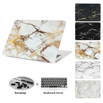 JUSHENG® Pro 13 Retina A1706/A1708 3in1 MacBook Marble Plastic Hard Case with Keyboard Cover + Dust Plug for Newest Macbook Pro 13 Inch with Retina Display No CD-ROM (A1706/A1708, Oct 2016) - intl