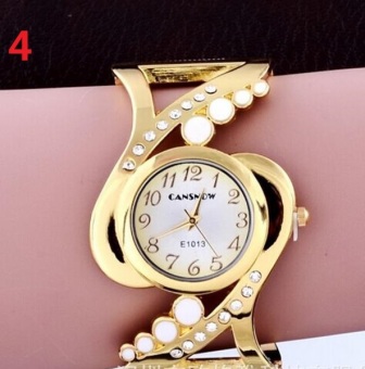 CANSNOW quartz watch bracelet ladies watch fashion trends casual fashion watch for women and girls—color:4 - intl