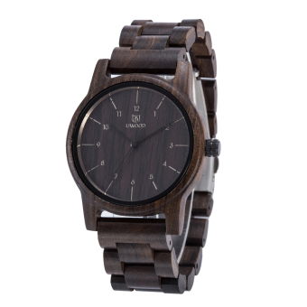 UWOOD Trendy Style Male Man's Brand Analog High Quality Wood Wooden Watch Quartz Business Wristwatch - intl