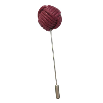 Beautymall Lapel Pin Knitting Ball Brooch Rose - intl