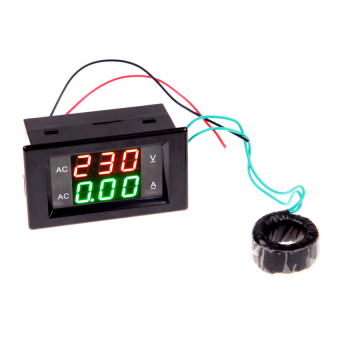 HAOFEI AC 500V 100A Digital Voltmeter Ammeter Amp Volt Meter +CT (Shunt) Black    
