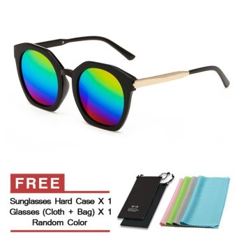 JINQIANGUI Sunglasses Women Irregular Multicolor Color Polaroid Lens Plastic Frame Driver Sunglasses Brand Design - intl