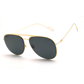 CHASING Thin leg sunglasses metal frame polarized unisex glasses CS118246 gray lens - Intl