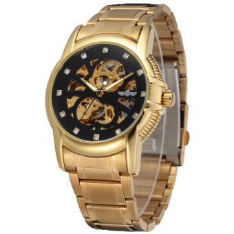 Winner Men Mechanical Automatic Dress Watch with Gift Box WRG8072M4G3 (Black)