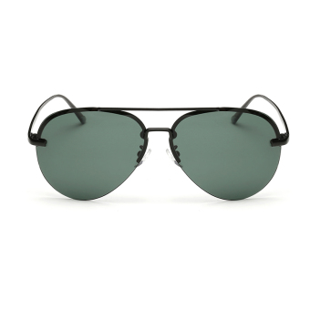Sunglasses Polarized Men Mirror Sun Glasses GreenBlack Color Brand Design