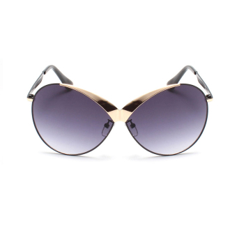 Mbulon Sunglasses Women Oval Sun Glassesack Grey Color Brand Design