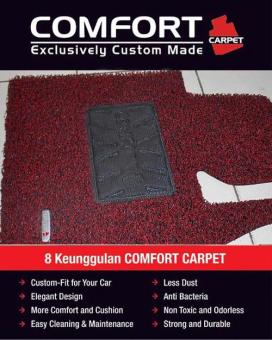 Karpet Comfort + Heelpad Jaguar Xf V6 2008 Deluxe (Original Comfort)