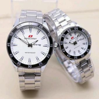 Swiss Army SA9404M New Limited Edition - Jam Tangan Couple -Stainlesstell Strap