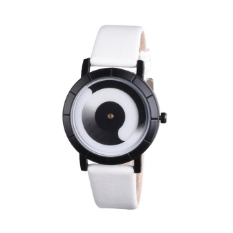 Fashion Simple And Creative Trends Couple Lovers Black Strap Watch - intl