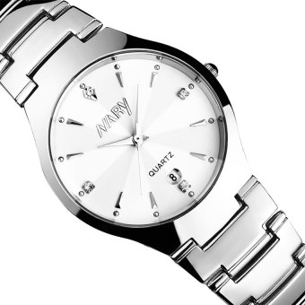 2016 High Quality New Arrival NARY 6112 Single Calendar Couple's Quartz Watch(white)