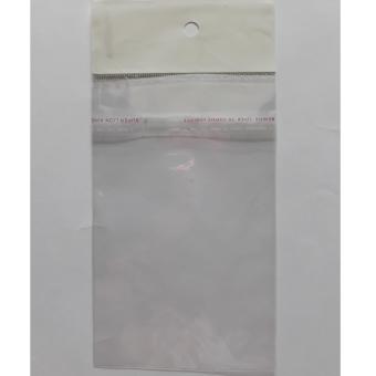 Plastik Import OPP Sealing Bag + Lubang Gantungan Putih Susu (1set=200pcs)