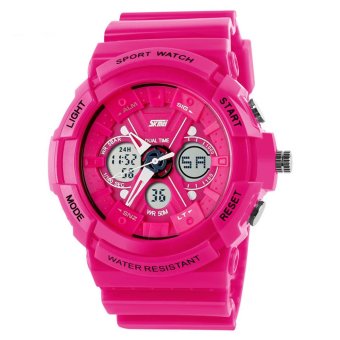 Unique Sports Men Womens Water-resistant Watch Electronic Wrist Watches Pink