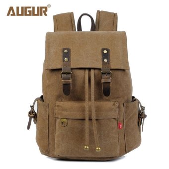 AUGUR Multi-functional Canvas Dual Shoulder Bags Backpack for Travel Laptop Bags - intl
