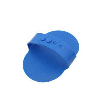 LALANG Pet Shower Cleaning Washing Brush Dog Grooming Brush Puppy Glove Comb (Blue) - intl