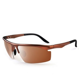 Polaroid Sunglasses Men Polarized Driving Sun Glasses Mens Sunglasses Brand Designer Sport Summer Oculos Coating Sunglass H1544-07 (Brown)