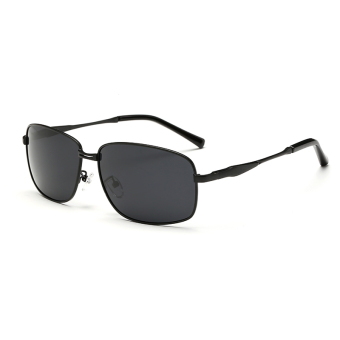 Women Sunglasses Polarized Mirror Rectangle Sun Glasses Black Color Brand Design