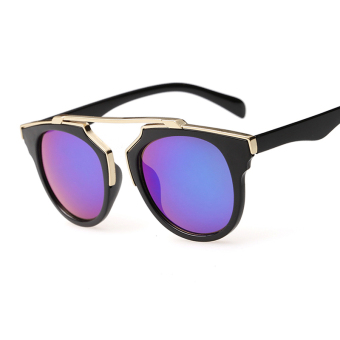 JINQIANGUI Cat Eye Sun Sunglasses Women Sun Glasses Blue Color Brand Design