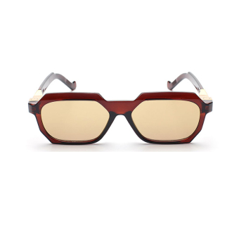 Women's Eyewear Sunglasses Women Irregular Sun Glasses Brown Color Brand Design