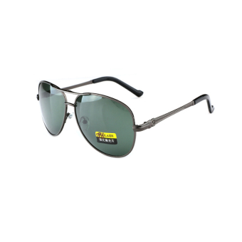 Men's Eyewear Sunglasses Men Aviator Sun Glasses Color Brand Design (Green)