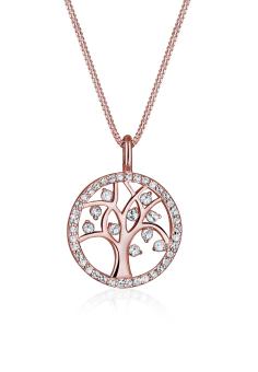 Elli Germany Elli Germany 925 Sterling Silver Kalung Tree of Life Rosegold