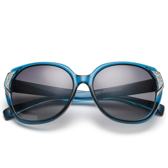 Women's Eyewear Sunglasses Women Polarized Butterfly Sun Glasses Blue Color Brand Design