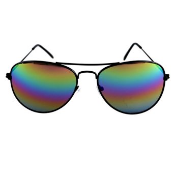 Elfs Shop - Kacamata Sunglasses Pria Wanita Aviator Black 3211-Multicolor