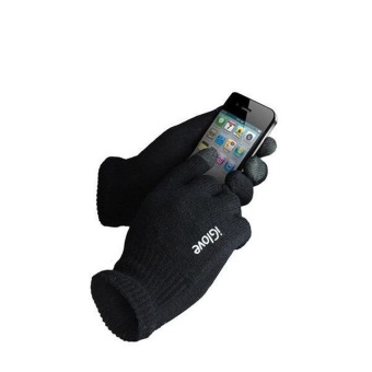 I-Glove Sarung Tangan Capacitive Smartphone Dan Tablet Android Ios Iglove Motor Black