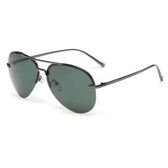 Men Sunglasses Polarized Mirror Sun Glasses Green Color Brand Design