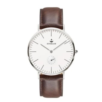 SUNBLON Women's Quartz Stainless Steel Dress Watch With Leather Band - intl