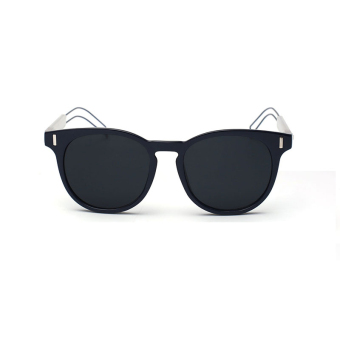 Men Sunglasses Mirror Oval Sun Glasses Black Color Brand Design