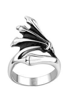 Gomaya Punk Personality Devil's Claw Ring (Silver)