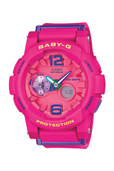 Casio Baby-G Women's Pink Resin Strap Watch BGA-180-4B3