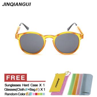 JINQIANGUI Women's Eyewear Sunglasses Women Oval Sun Glasses Yellow Color Brand Design - intl