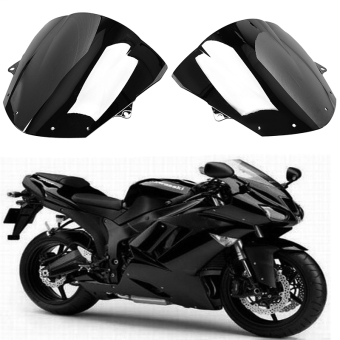 Possbay Motorbike Windshield Windproof Windscreen For Fit for Kawasaki ZX6R 2009-2015 - intl