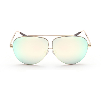 Mbulon Sunglasses Women Aviator Sun Glasses Yellow Green Color Brand Design
