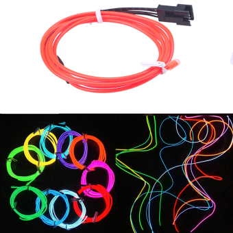 Possbay Flexible 3M Red Tube Neon Kabel Licht EL Draht Chasing Lampe Indoor/Outdoor