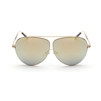 Women's Sunglasses Women Aviator Sun Glasses Gold Color Brand Design