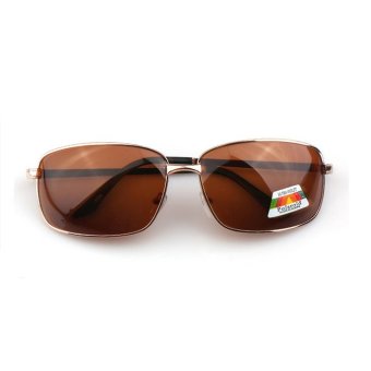 Men's Eyewear Sunglasses Men Rectangler Sun Glasses Brown Color Brand Design