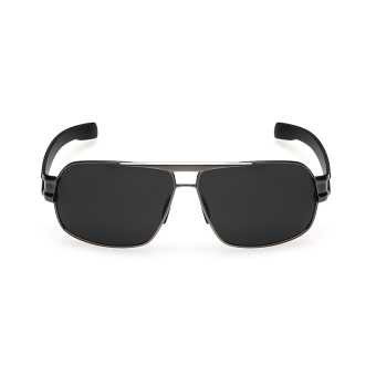Women's Eyewear Sunglasses Women Polarized Rectangle Sun Glasses BlackGun Color Brand Design (Intl)