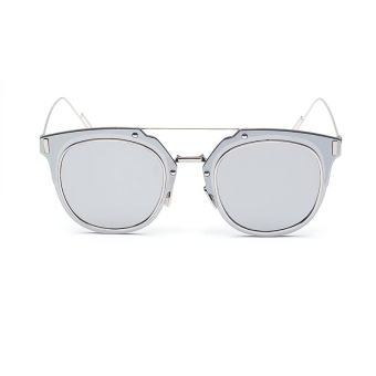 Women's Eyewear Sunglasses Women Retro Cat Eye Sun Glasses Silver Color Brand Design