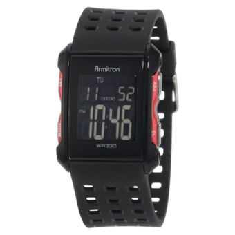Armitron Sport Men's 408177RED Chronograph Black and Red Digital Watch (Intl)