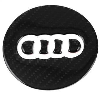 Kodaskin Pro 3D Carbon Fiber Steering Wheel Stickers Decals for Auto Audi Car A4L A1 A3 A5 A6L A7 Q7Q 5 Q3 A8 Circular - intl