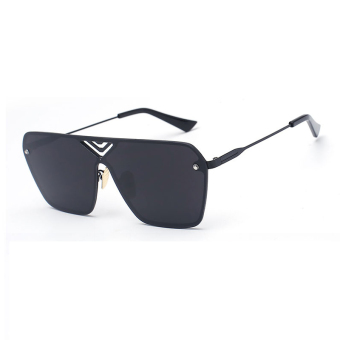 Women's Eyewear Sunglasses Women Irregular Sun Glasses Black Color Brand Design (Intl)