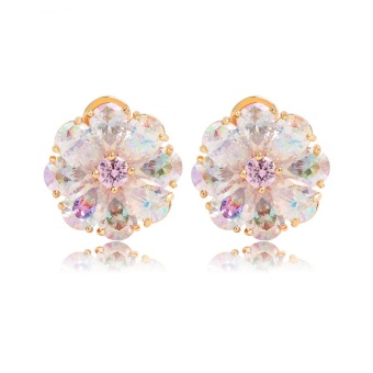 Female Earrings Awesome Jewelry Crystal Clip Earrings for Wedding Bridemaid
