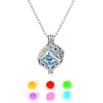 Kuhong Aroma Crystal Sweater Chain Pendant Necklace Water Droplets Shape - intl